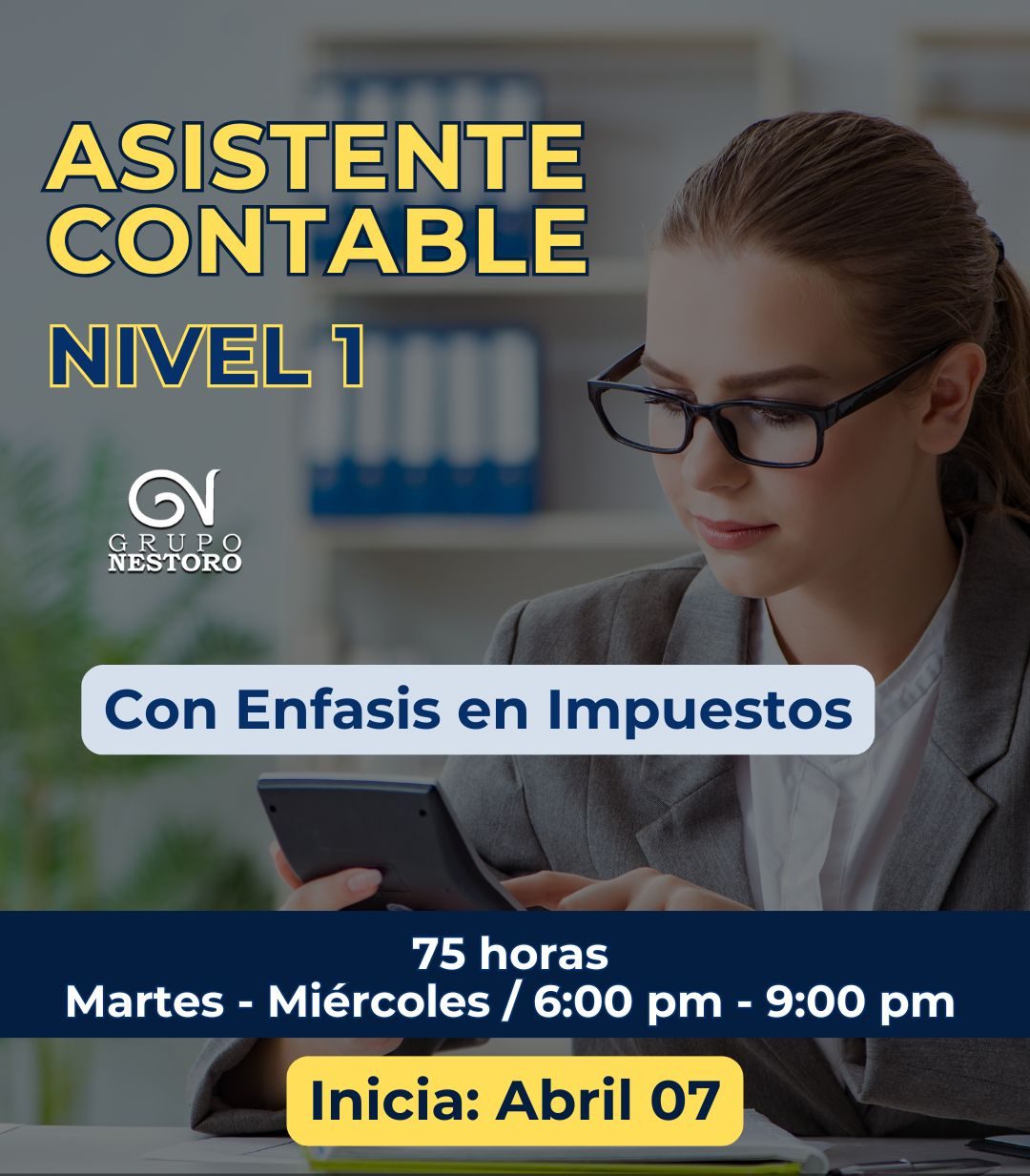 Curso Asistente Contable / Nivel 1 – Inicia Abril 07