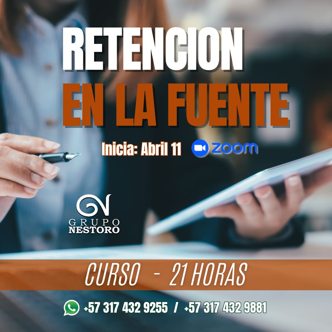 Curso Retención en la Fuente – Inicia: Abril 11