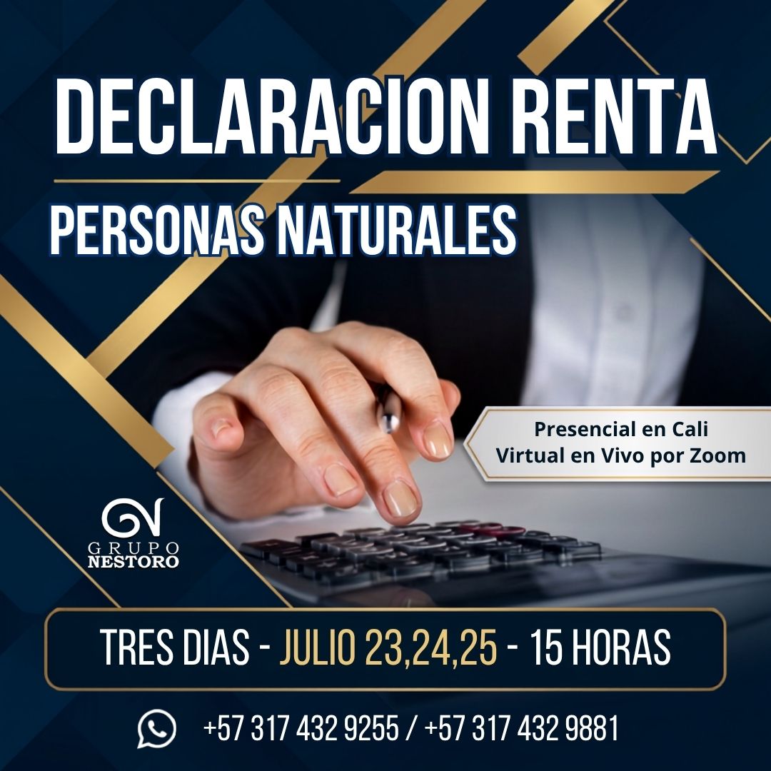 Taller Declaración Renta de Personas Naturales - Julio 23, 24, 25